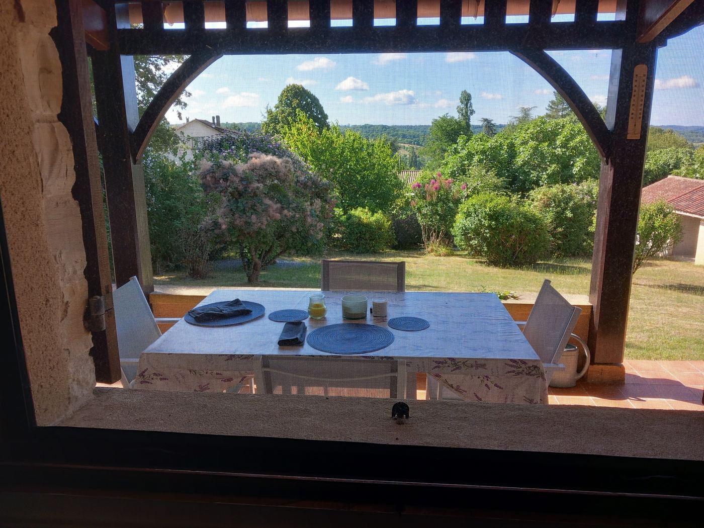 View from Bedroom 1 towards the Dordogne countryside