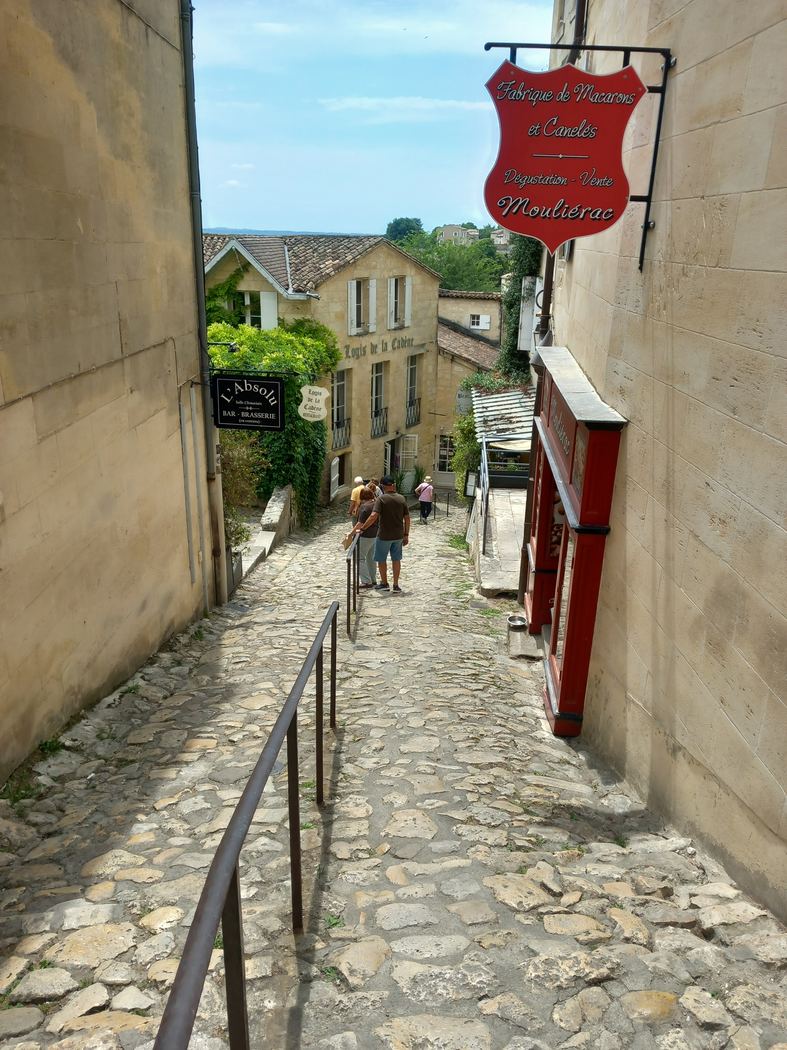 St Emilion historic street view