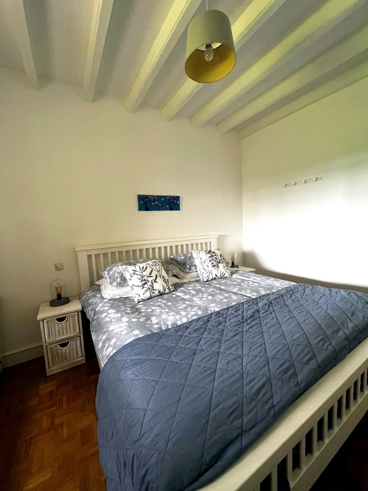 Master bedroom super king size bed from a second angle
